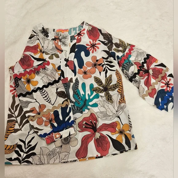 Vilagallo Lucera Top Women Blouse Size 38 - Picture 10 of 15